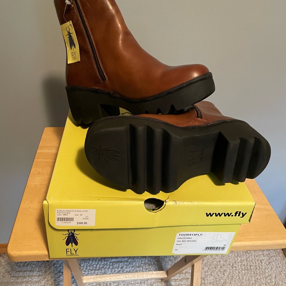 Fly London Toor Women's Brown Heeled Boots